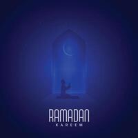 Ramadan Kareem creative design for social media ads vector