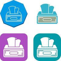 Tissue Box Icon Design vector