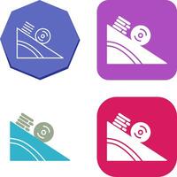 Rolling Icon Design vector