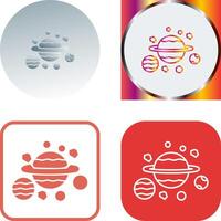 Planets Icon Design vector