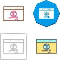 Unique Web Support Icon Design vector