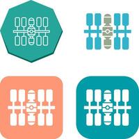 Space Station Icon Design vector