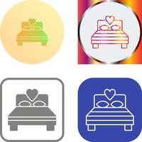 Bedroom Icon Design vector