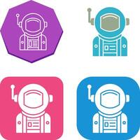 Astronaut Icon Design vector