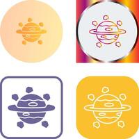 Saturn Icon Design vector