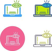 Monitoring Icon Design vector