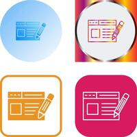 Web Page Icon Design vector