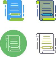 Write Icon Design vector