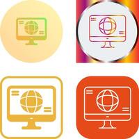 Monitor Icon Design vector