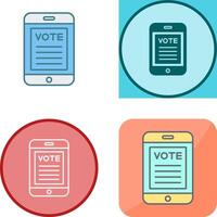 Vote Icon Design vector