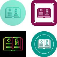 Medical Book Icon Design vector