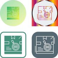 Tracking Code Icon Design vector