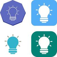 Light Bulb Icon Design vector