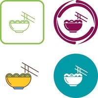 Chinese food Icon Design vector