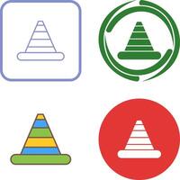 Traffic Cone Icon Design vector