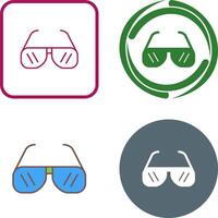 Sun Glasses Icon Design vector