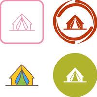 acampar icono diseño vector