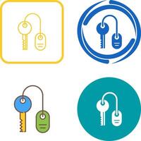 Room key Icon Design vector