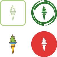 Torch Icon Design vector