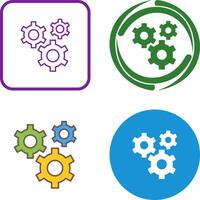 Gears Icon Design vector