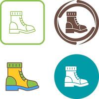 diseño de icono de botas vector