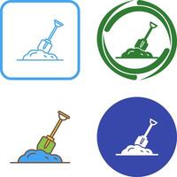 Digging Icon Design vector