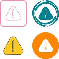 Warning Icon Design vector