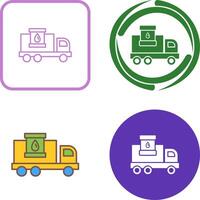 Fuel Truck Icon Design vector