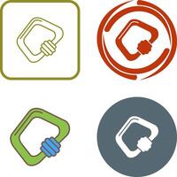 Carabiner Icon Design vector