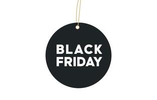 Black and White Black Friday Label vector