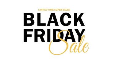 Black Friday Concept White Sale Banner vector