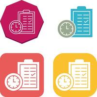 Time Planing Icon Design vector