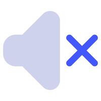 Mute icon for web, app, infographic, etc vector