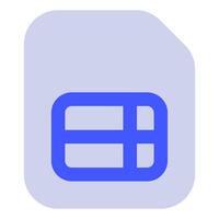 Spreadsheet icon for web, app, infographic, etc vector