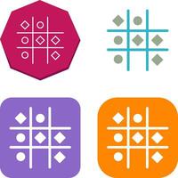 Tic Tac Toe Icon Design vector