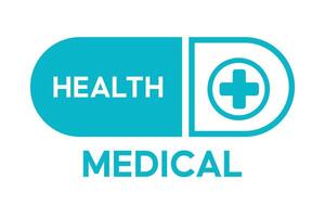 logotipo de servicio médico vector