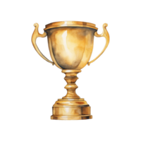 Classic Gold Trophy with Two Handles png