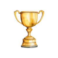 Classic Gold Trophy with Two Handles png