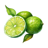A Fresh Lime Wedge Garnish png