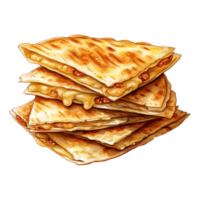 Quesadilla mit geschmolzen Käse Dehnen png