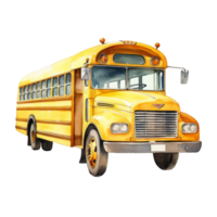 Bright Yellow School Bus png