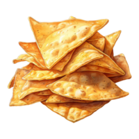 Triangular Tortilla Chips Stack png