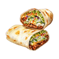 burrito exibição pronto para devorando png