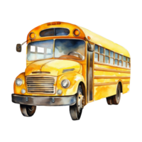 Bright Yellow School Bus png