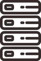 Storage data icon symbol image for database illustration vector