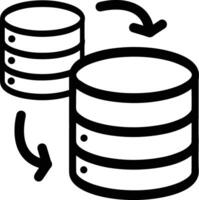 Storage data icon symbol image for database illustration vector