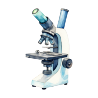 Watercolor Microscopes in Vibrant Colors png