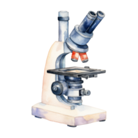 aquarelle microscopes dans vibrant couleurs png