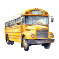 helder geel school- bus png