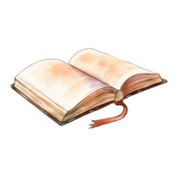 Open Book Resting on a Surface png